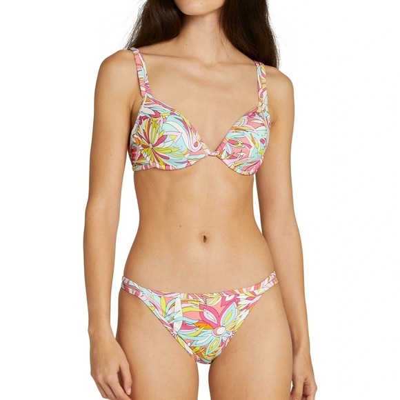 New Kate Spade Underwire Bikini Top and Bottom 2 Piece Swim Anemone Floral L - Picture 1 of 11
